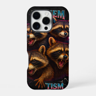 Coque iPhone 16 Pro Rizz Em avec le Tism Meme Autisme Drôle Raton lave
