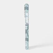Coque iPhone 16 Pro Rococo Damask Art I Duck Egg Blue+Teal (Côté gauche)