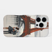 Coque iPhone 16 Pro Romantique Paris Tour Eiffel (Verso Horizontal)