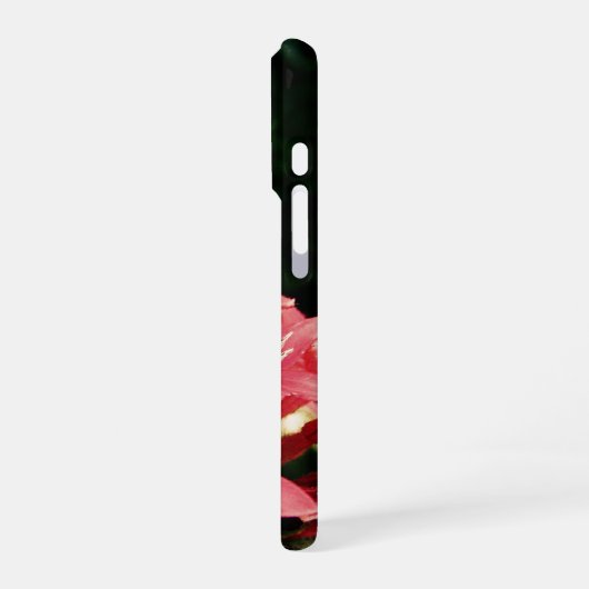 Coque iPhone 16 Pro rose (Côté gauche)