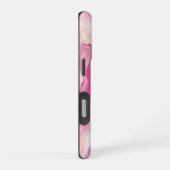 Coque iPhone 16 Pro Rose et Marbre blanc Abstrait (Côté droit)