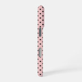 Coque iPhone 16 Pro Rose, pois (Côté droit)