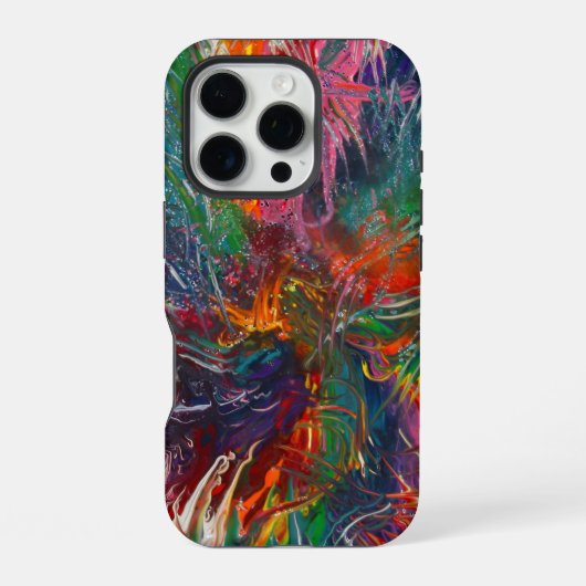 Coque iPhone 16 Pro Roue chromatique spectrale (Verso)