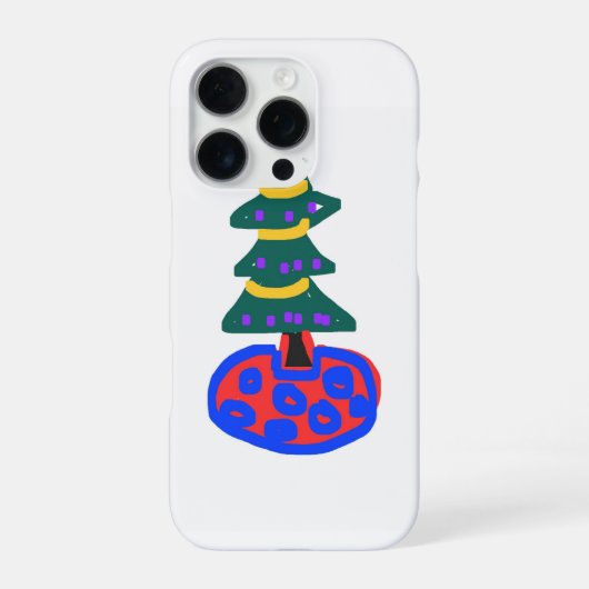 Coque iPhone 16 Pro Sapin de Noël (Verso)