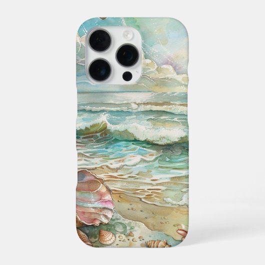 Coque iPhone 16 Pro Scène de plage (Verso)