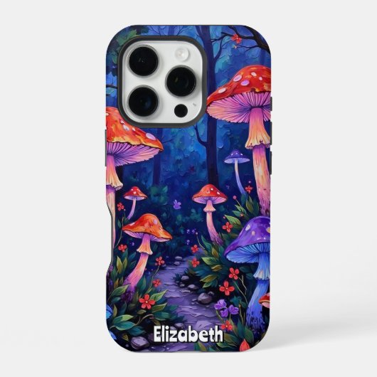 Coque iPhone 16 Pro Sentier de la Forêt Enchantée (Verso)