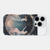 Coque iPhone 16 Pro Signe du zodiaque Gémeaux céleste (Verso Horizontal)