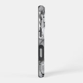Coque iPhone 16 Pro simplement des chevaux noirs blancs (Côté droit)