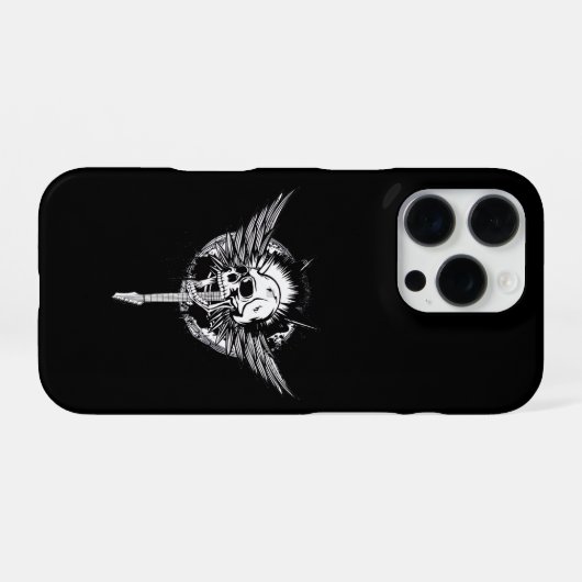 COQUE iPhone 16 PRO SKULL ROCK (Verso Horizontal)