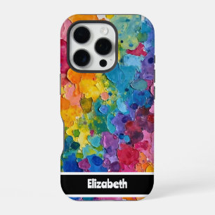Coque iPhone 16 Pro Smartphone Abstrait Impasto