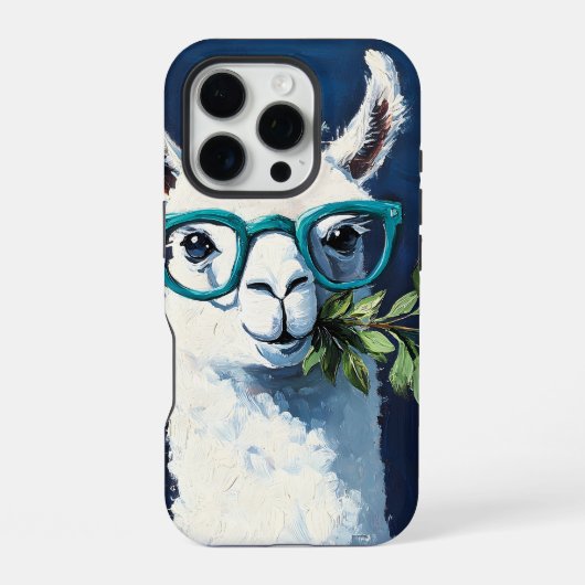 Coque iPhone 16 Pro Smarty Llama Chic (Verso)