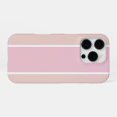 Coque iPhone 16 Pro Soft Pink and Beige Vertical Stripe Pattern (Verso Horizontal)