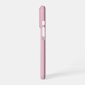 Coque iPhone 16 Pro Soft Pink Vertical Stripe Pattern Minimal (Côté gauche)