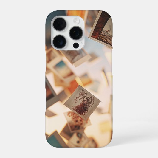 Coque iPhone 16 Pro Souvenirs Polaroïd Flottants (Verso)