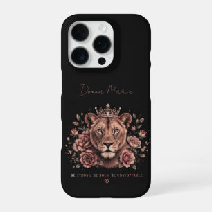Coque iPhone 16 Pro Soyez Fort Soyez Audacieux Soyez Inarrêtable Couro