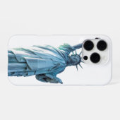 Coque iPhone 16 Pro Statue de la liberté (Verso Horizontal)