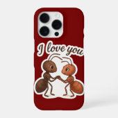 Coque iPhone 16 Pro Sticker d'amour mignon - Design romantique transpa (Verso)