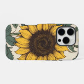 Coque iPhone 16 Pro Sunflower Fields: A vibrant Floral Pattern (Verso Horizontal)