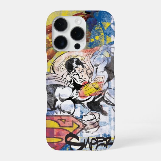Coque iPhone 16 Pro Superman Man of Steel (Verso)