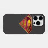 Coque iPhone 16 Pro Superman S-Shield | Logo de réflexion (Verso Horizontal)