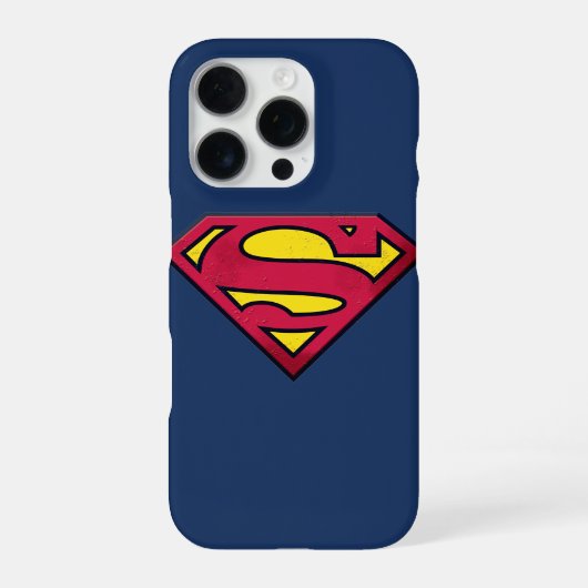 Coque iPhone 16 Pro Superman S-Shield | Logo Terre (Verso)