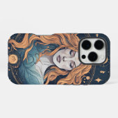 Coque iPhone 16 Pro Symbole zodiaque céleste Aquarius (Verso Horizontal)