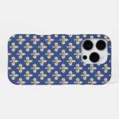 Coque iPhone 16 Pro Symboles de fleur de lis (Verso Horizontal)