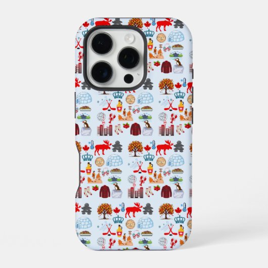 Coque iPhone 16 Pro Symboles du Canada (Verso)