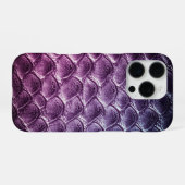 Coque iPhone 16 Pro Taupe moderne Croc Cuir Texture (Verso Horizontal)
