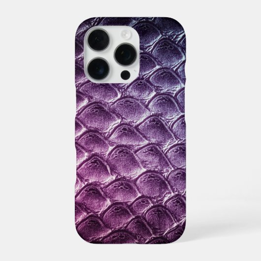Coque iPhone 16 Pro Taupe moderne Croc Cuir Texture (Verso)