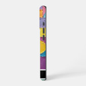Coque iPhone 16 Pro Téléphone intelligent géométrique vibrant à textur (Côté gauche)