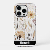 Coque iPhone 16 Pro Téléphone Texturé Impasto Abstrait (Verso)