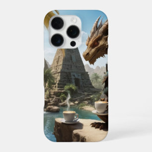Coque iPhone 16 Pro Temps du café du dragon
