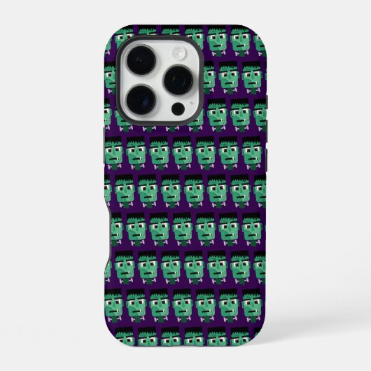 Coque iPhone 16 Pro Tête de monstre de Frankenstein (Verso)
