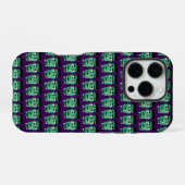 Coque iPhone 16 Pro Tête de monstre de Frankenstein (Verso Horizontal)