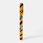 Coque iPhone 16 Pro texture de peau de tigre jaune (Côté droit)