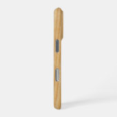 Coque iPhone 16 Pro textures en bois clair (Côté droit)