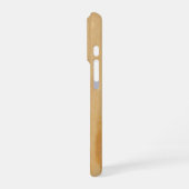 Coque iPhone 16 Pro textures en bois clair (Côté gauche)