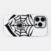 Coque iPhone 16 Pro Toile d'araignée gothique (Verso Horizontal)