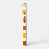 Coque iPhone 16 Pro Tons Whimsical des rayures de Cabana Orange (Côté gauche)