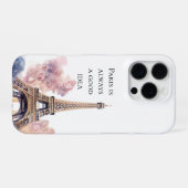 Coque iPhone 16 Pro Tour Eiffel Paris (Verso Horizontal)