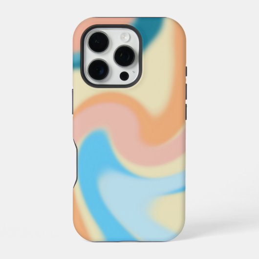 Coque iPhone 16 Pro Tourbillons Pastel (Verso)