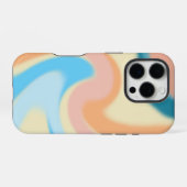 Coque iPhone 16 Pro Tourbillons Pastel (Verso Horizontal)