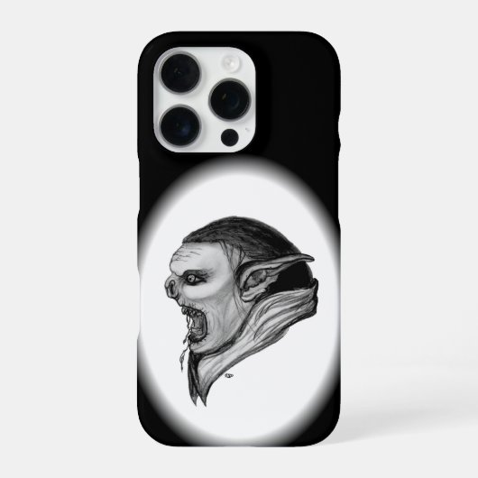 Coque iPhone 16 Pro Tracer le design noir et blanc (Verso)