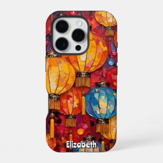 Coque iPhone 16 Pro treillis floral texturé (Verso)