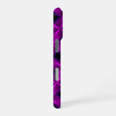 Coque iPhone 16 Pro Treillis Violet (Côté droit)