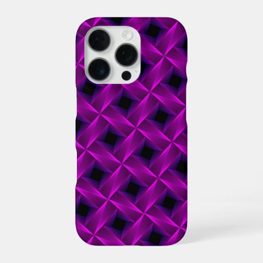 Coque iPhone 16 Pro Treillis Violet (Verso)