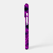Coque iPhone 16 Pro Treillis Violet (Côté gauche)