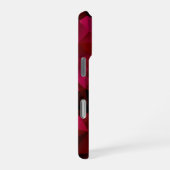Coque iPhone 16 Pro Triangles géométriques polygonaux impression rouge (Côté droit)