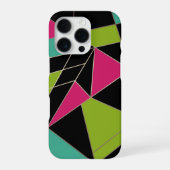 Coque iPhone 16 Pro Triangles mode géométrie d'impression abstraite (Verso)
